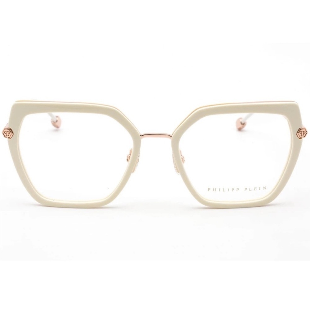 NWT Philipp Plein Gold and White Eye Glasses - Picture 2 of 2